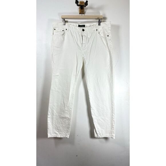 Lauren Ralph Lauren Denim - Lauren Ralph Lauren l Modern Straight Curvy White Jeans‎ Size 16 GUC